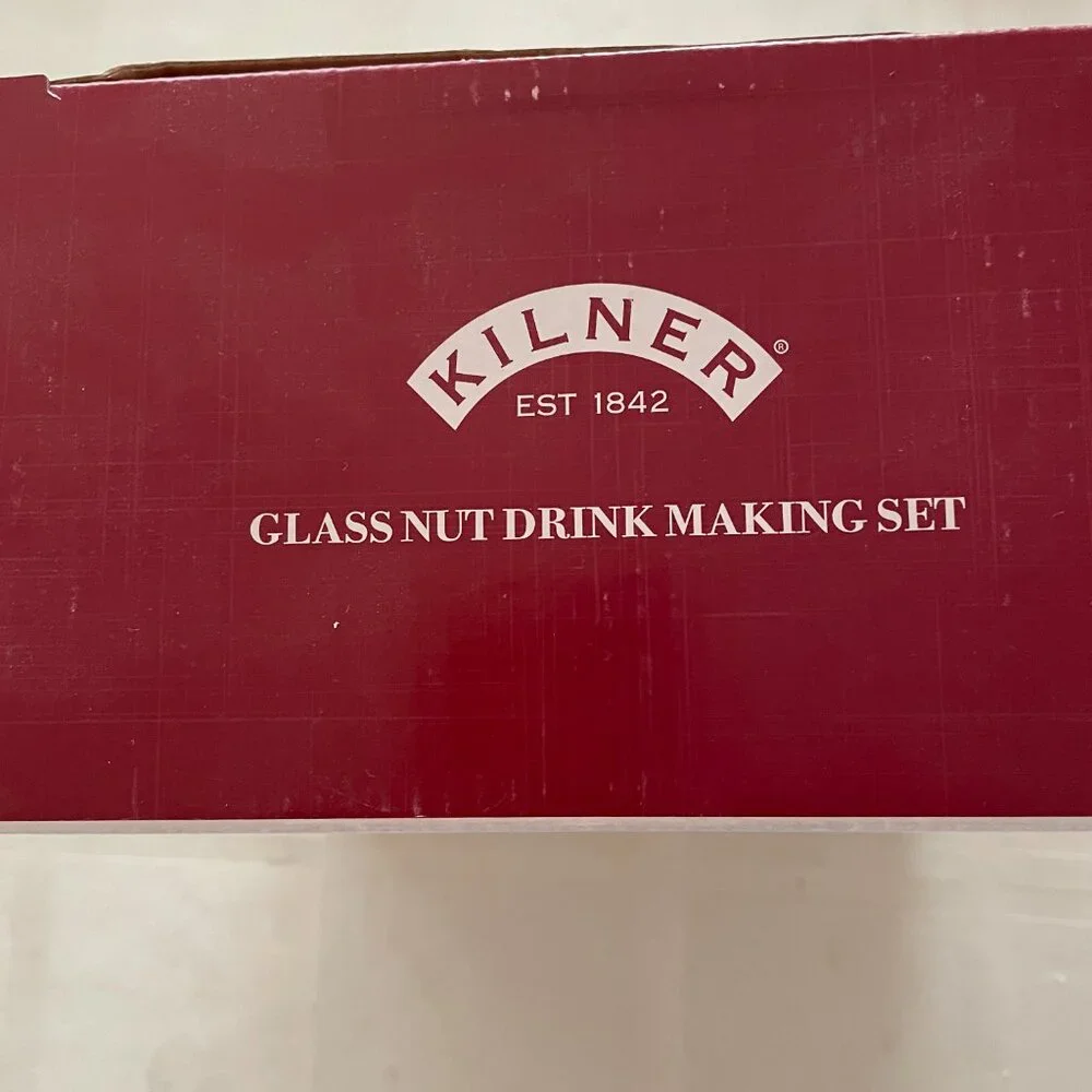 FIRM. New! Kilner Glass Nut Drink Making Set - Picture 2 of 12